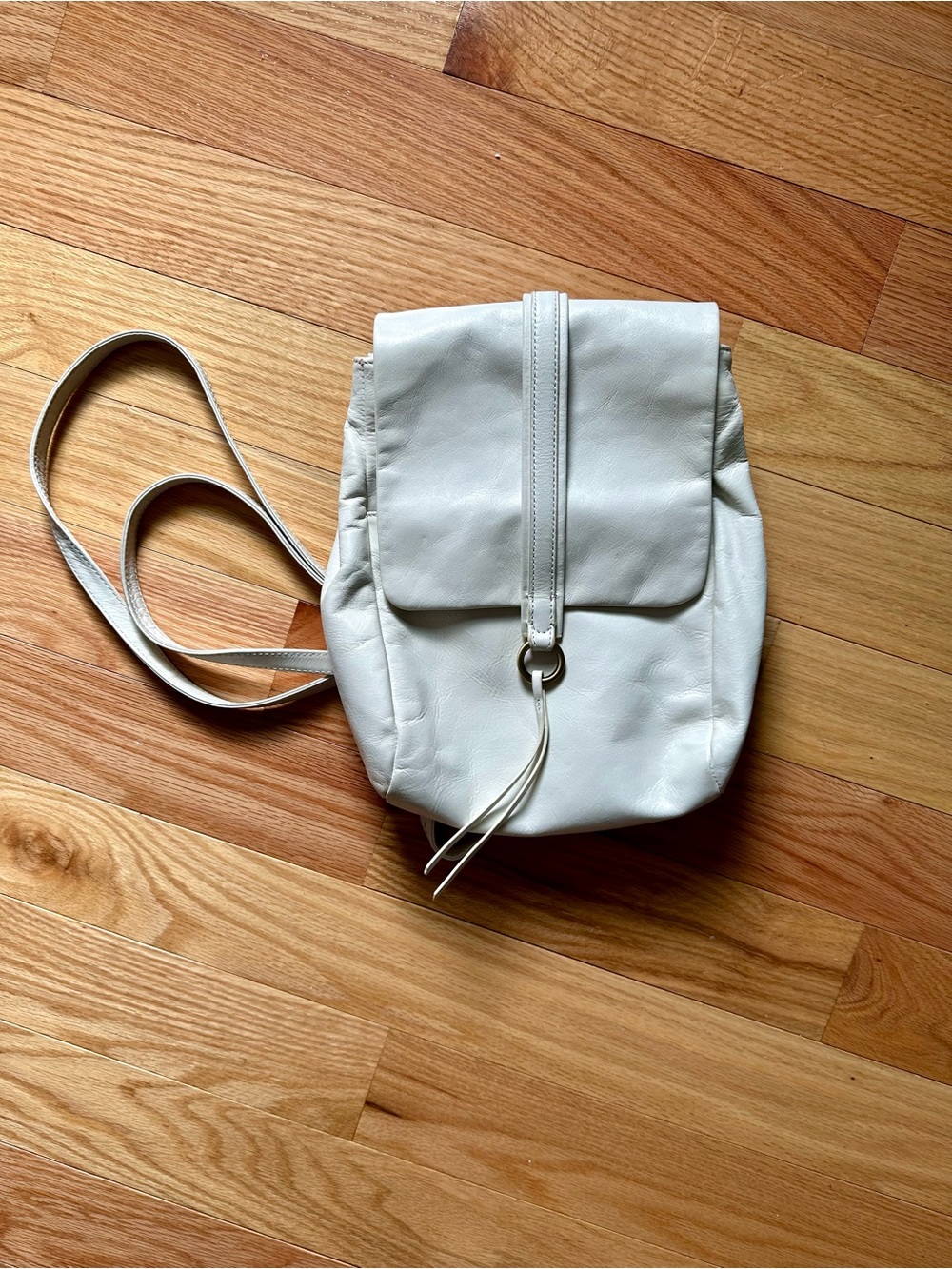 HOBO Bridge Convertible Leather Backpack Shoulder Bag Ivory/Cream ✨